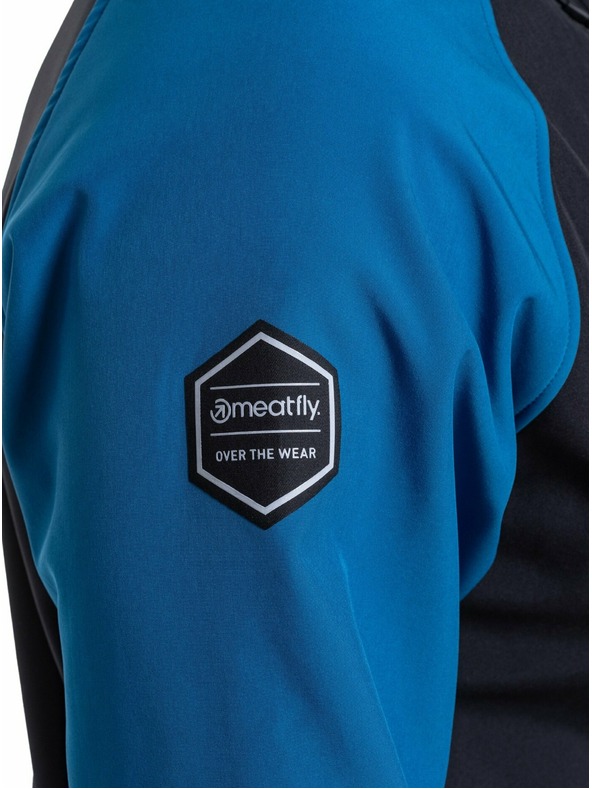 Meatfly Meatfly moška softshell jakna Rasmussen Ocean Blue/Black | Črna | Velikost