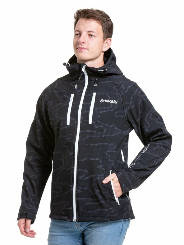 Meatfly Meatfly moška softshell jakna Rasmussen Morph Black | Črna | Velikost