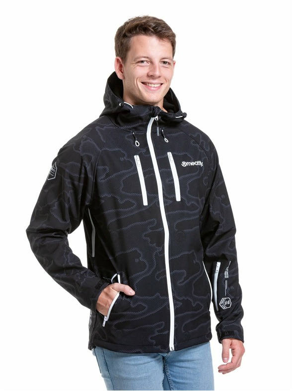 Meatfly Meatfly moška softshell jakna Rasmussen Morph Black | Črna | Velikost