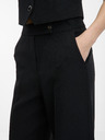 Orsay Črne ženske hlače s širokimi nogavicami ORSAY