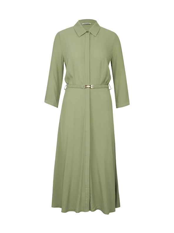 Orsay Kaki ženska srajčna midi obleka ORSAY