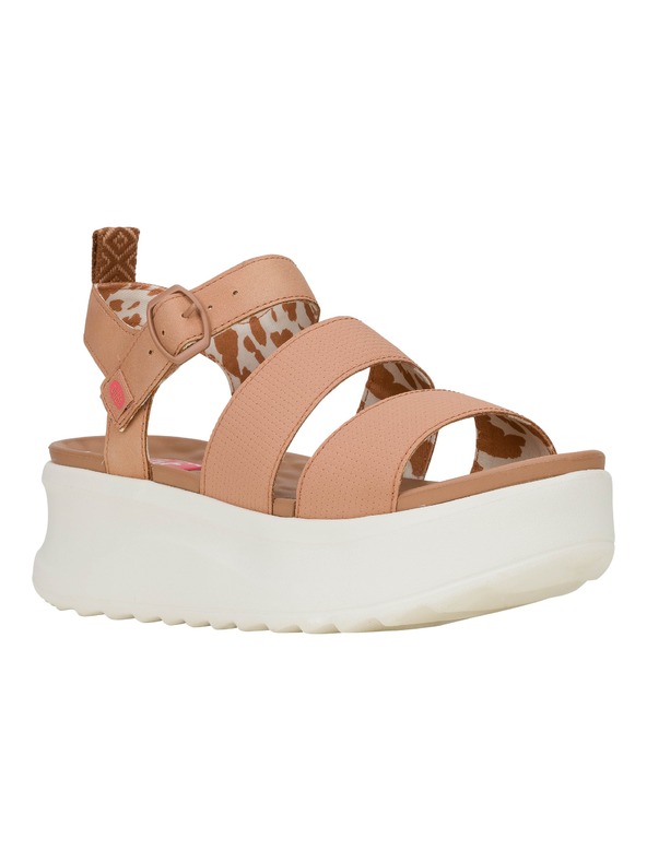 Hey Dude Ženske rožnate platformne sandale Hey Dude