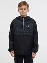 Sam 73 Črna otroška anorak jakna z vzorcem SAM 73 Juno