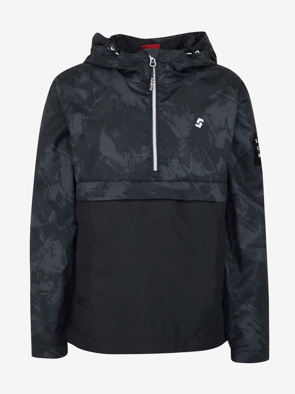 Sam 73 Črna otroška anorak jakna z vzorcem SAM 73 Juno