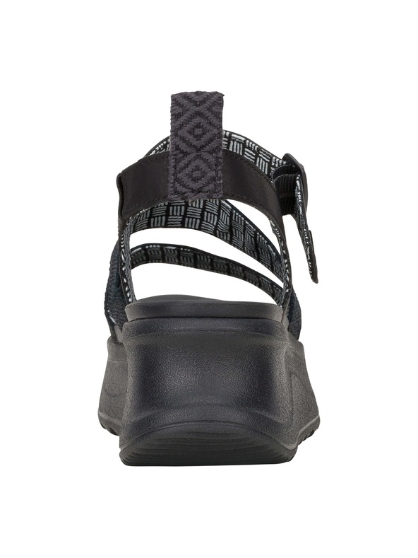 Hey Dude Črne ženske platformne sandale Hey Dude