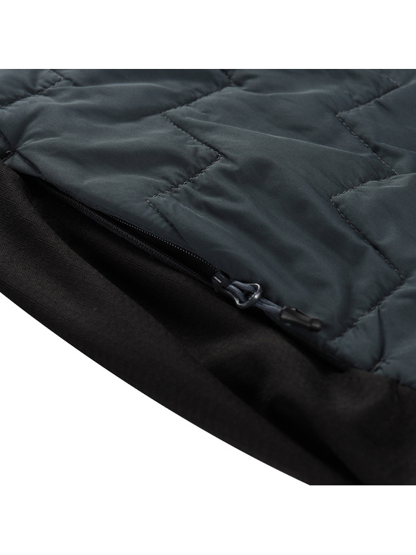 ALPINE PRO Moška majica s polnilom iz merino volne ALPINE PRO JORW temno siv