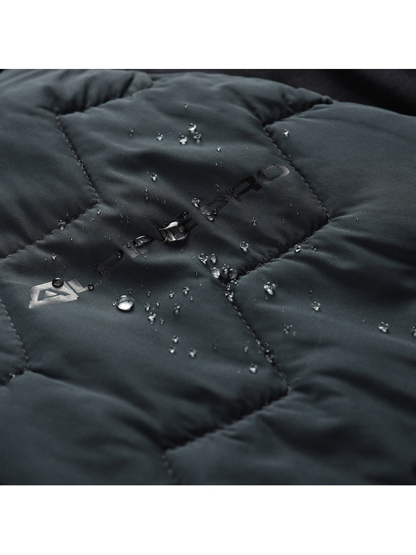 ALPINE PRO Moška majica s polnilom iz merino volne ALPINE PRO JORW temno siv