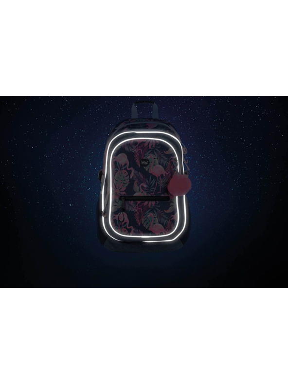 BAAGL  Modri šolski nahrbtnik core flamingo Baagl