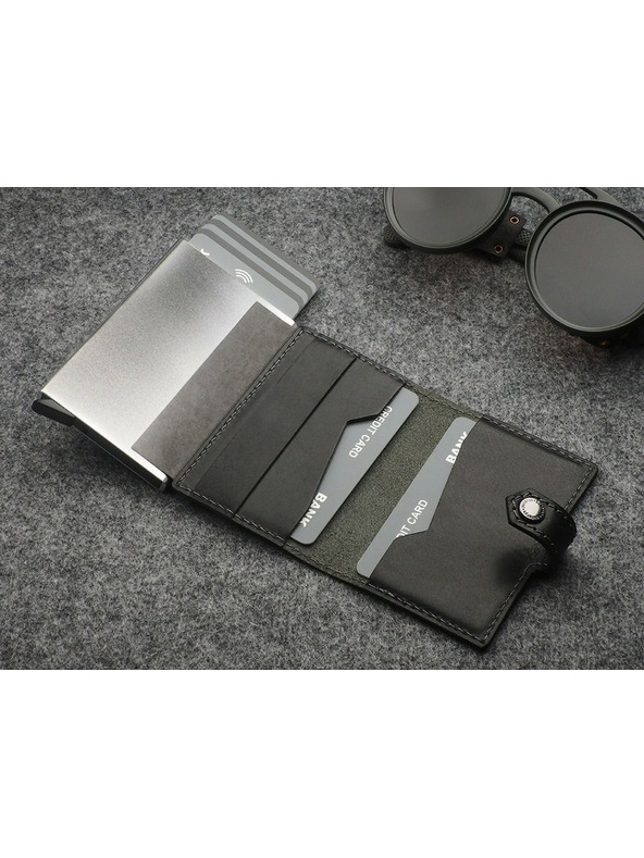 Pularys Pularys moška usnjena denarnica Easy črna 210314101