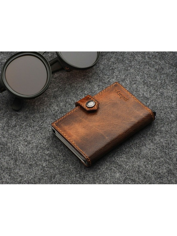 Pularys Pularys moška usnjena denarnica Easy rjava 210331007