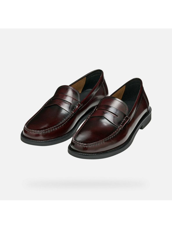 Geox Temno rjavi moški mokasini Geox Recanati