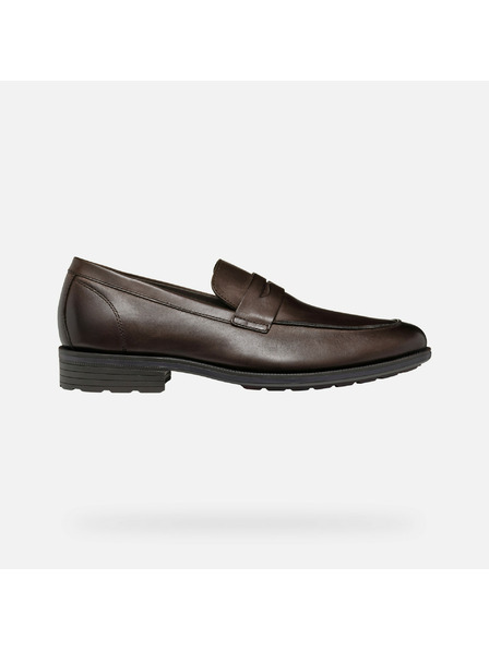 Geox Temno rjavi moški mokasini Geox Walk Pleasure F
