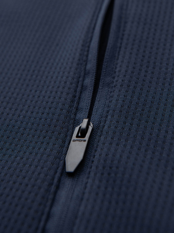 Ombre Clothing Moška lahka barvna športna jakna s flisom Ombre Clothing