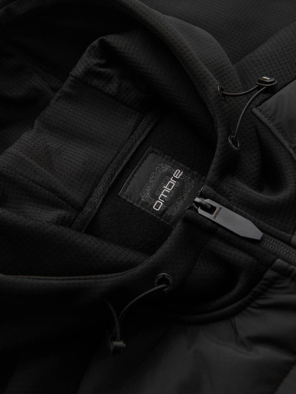 Ombre Clothing Moška lahka barvna športna jakna s flisom Ombre Clothing