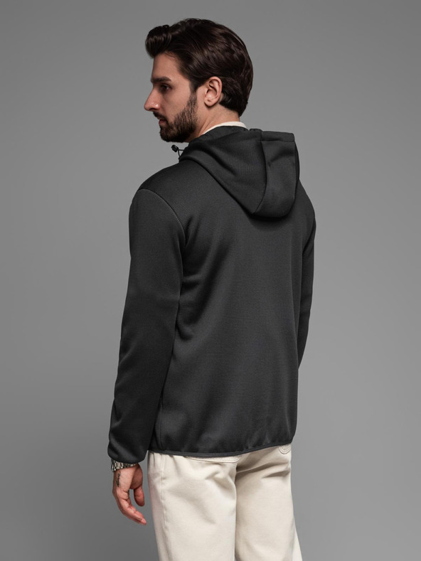 Ombre Clothing Moška lahka barvna športna jakna s flisom Ombre Clothing