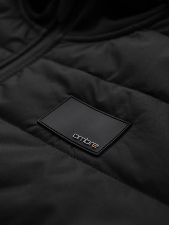 Ombre Clothing Moška lahka barvna športna jakna s flisom Ombre Clothing