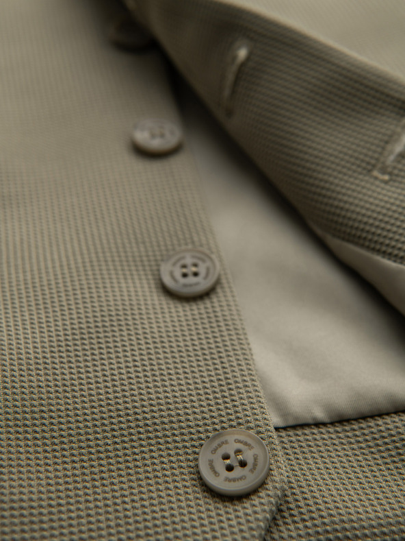 Ombre Clothing Moška strukturirana pletena telovnik po meri z zavihki Ombre Clothing