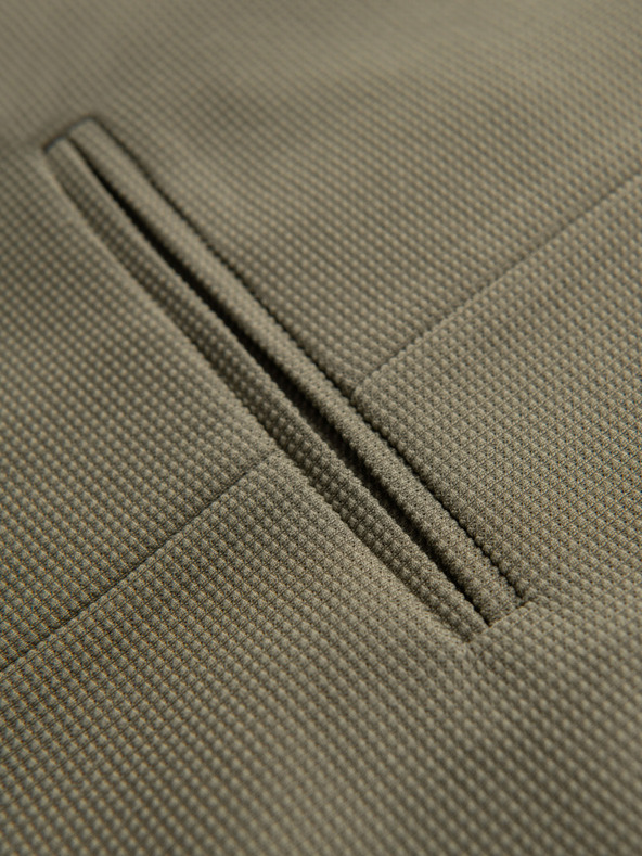 Ombre Clothing Moška strukturirana pletena telovnik po meri z zavihki Ombre Clothing