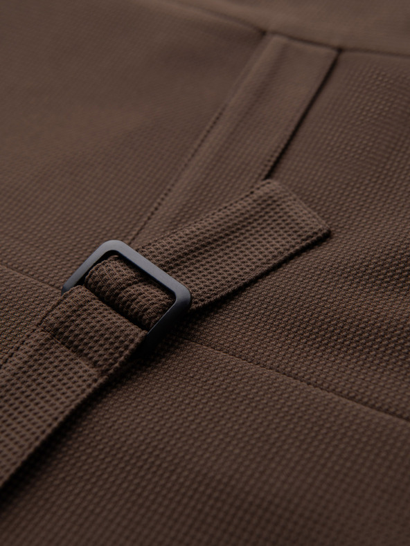 Ombre Clothing Moška strukturirana pletena telovnik po meri z zavihki Ombre Clothing