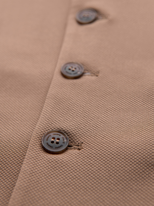 Ombre Clothing Oprijeta elegantna moška telovnik z elastanom in zavihki Ombre Clothing