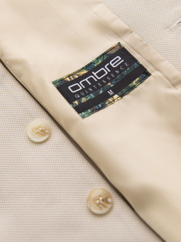 Ombre Clothing Oprijeta elegantna moška telovnik z elastanom in zavihki Ombre Clothing