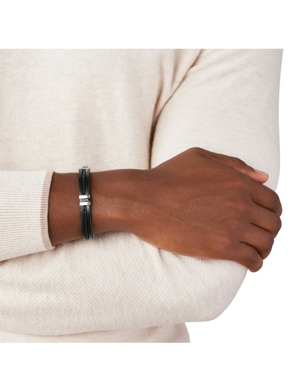 Fossil Moška usnjena zapestnica Fossil