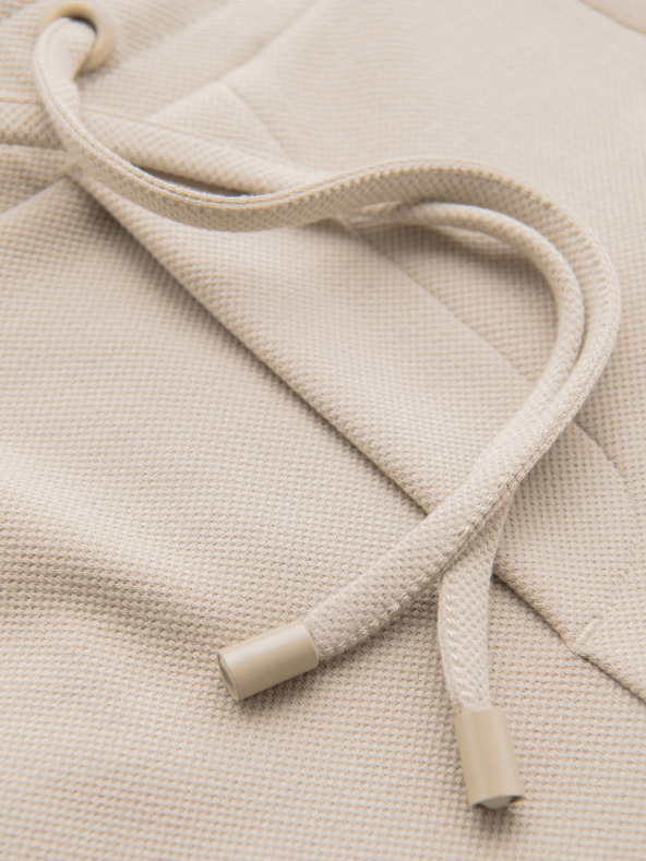 Ombre Clothing Moške pletene kratke hlače z zavihani hlačnicami Ombre Clothing