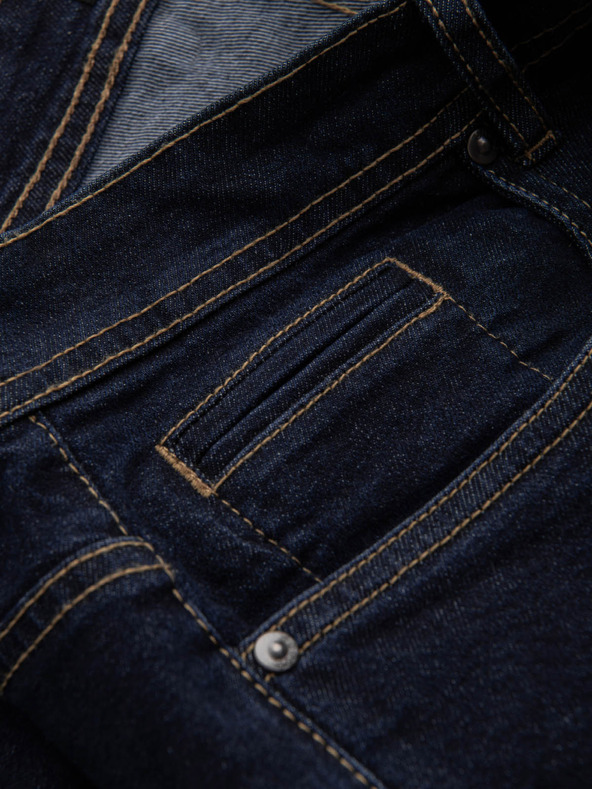 Ombre Clothing Moške jeans kratke hlače z zavihani hlačnicami Ombre Clothing