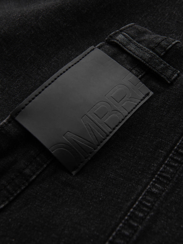 Ombre Clothing Moške jeans kratke hlače z zavihani hlačnicami Ombre Clothing