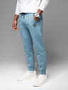 Ombre Clothing Moške trenirka hlače z rebrastimi manžetami in okrasnim zadrgo Ombre Clothing