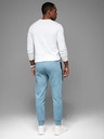 Ombre Clothing Moške trenirka hlače z rebrastimi manžetami in okrasnim zadrgo Ombre Clothing