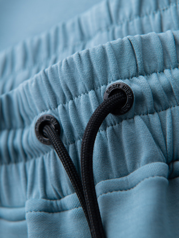 Ombre Clothing Moške trenirka hlače z rebrastimi manžetami in okrasnim zadrgo Ombre Clothing