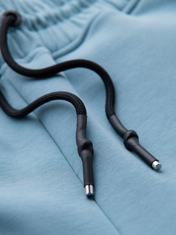 Ombre Clothing Moške trenirka hlače z rebrastimi manžetami in okrasnim zadrgo Ombre Clothing