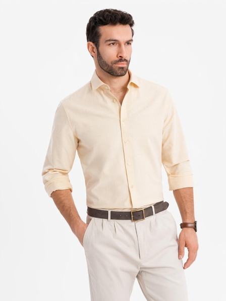Ombre Clothing Pastelna bombažna moška srajca oxford Ombre Clothing
