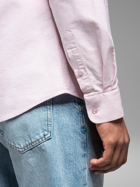 Ombre Clothing Moška bombažna srajca oxford v pastelnih barvah Ombre Clothing