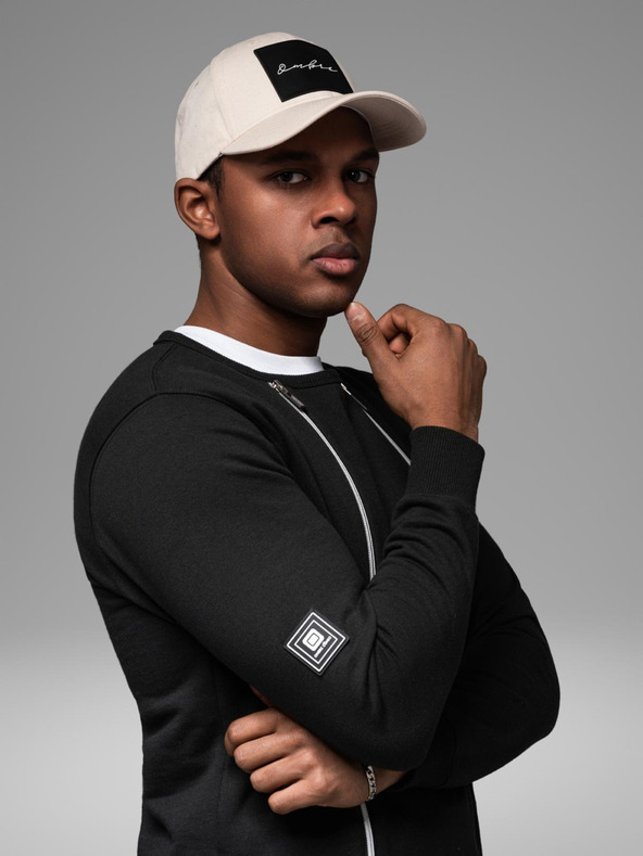 Ombre Clothing Oprana moška jopa z dekorativnim šivom pri izrezu Ombre Clothing