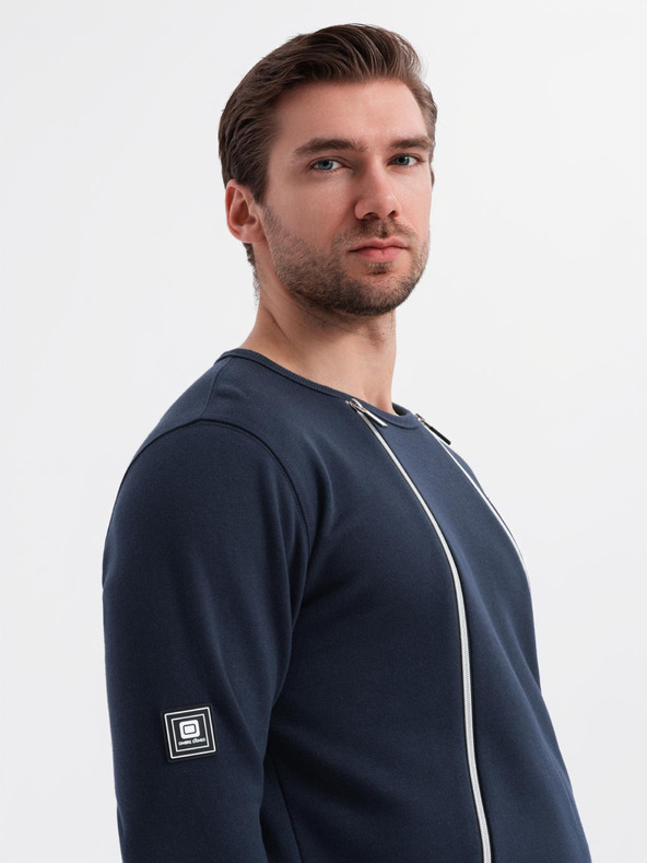 Ombre Clothing Oprana moška jopa z dekorativnim šivom pri izrezu Ombre Clothing