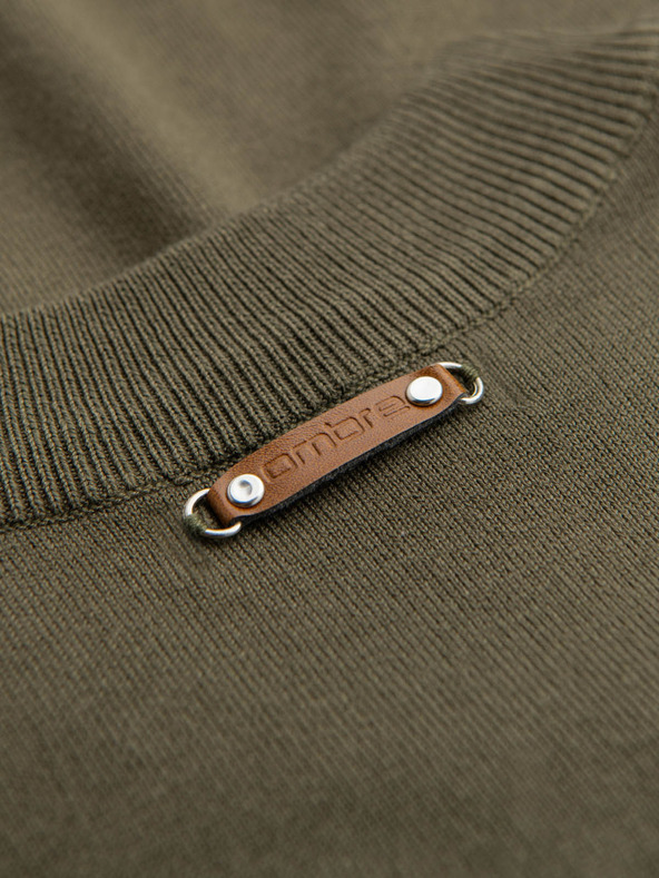 Ombre Clothing Moški pleteni pulover s strukturiranimi pikami Ombre Clothing