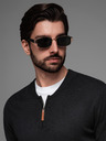 Ombre Clothing Moški pleteni pulover s strukturiranimi pikami Ombre Clothing