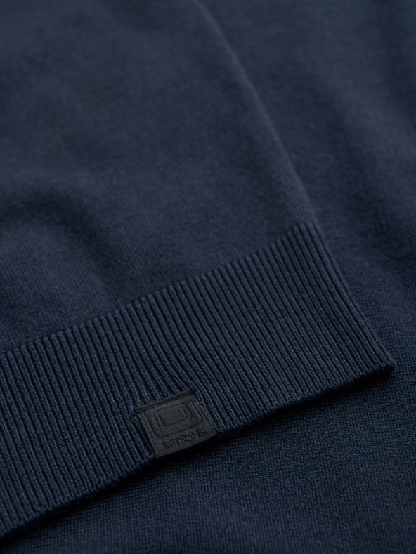 Ombre Clothing Moški pleteni pulover s strukturiranimi pikami Ombre Clothing