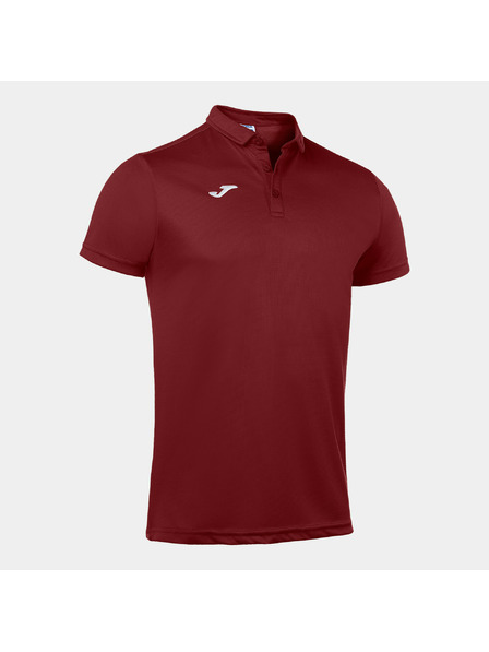 Joma Moška polo majica Joma Polo Shirt Hobby S/S Burgundy Velikost:
