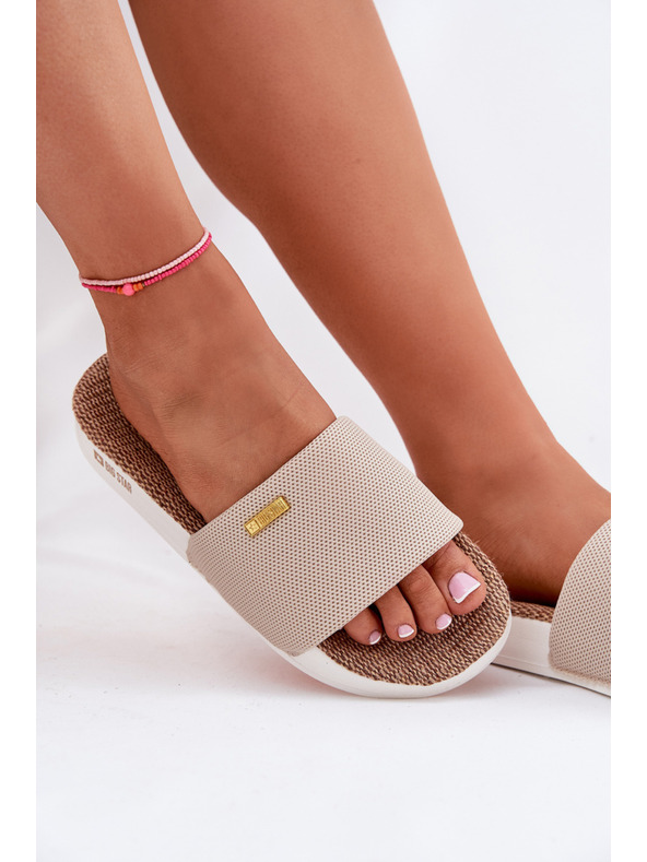 BIG STAR SHOES Ženski natikači Big Star – bež Velikost: