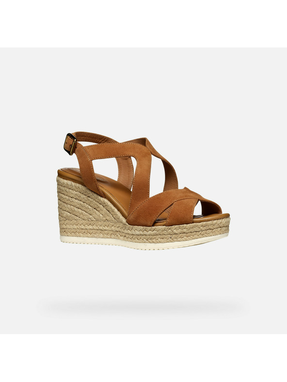 Geox Rjavi ženski sandali Geox Ponza