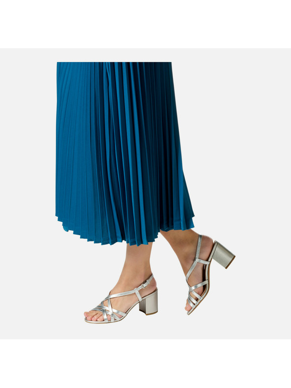 Geox Srebrni ženski sandali Geox Virnilisa 65 S