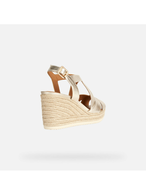 Geox Zlati ženski sandali Geox Ponza