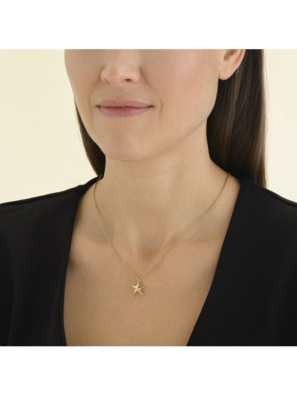 Rosefield Ženski pozlačen obesek Rosefield JNSNG-J830