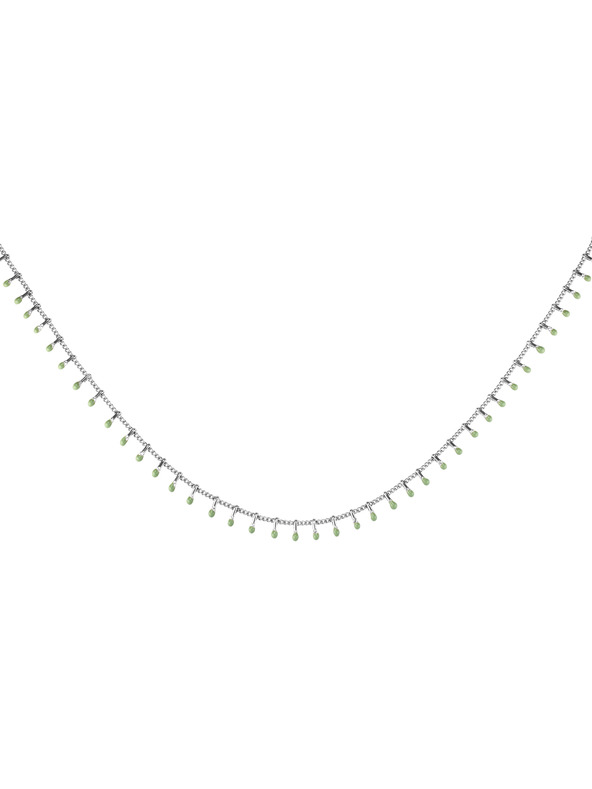 Rosefield Rosefield obesek srebrne barve Drop Chain JNDCS-J681