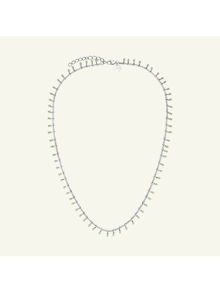 Rosefield Rosefield obesek srebrne barve Drop Chain JNDCS-J681
