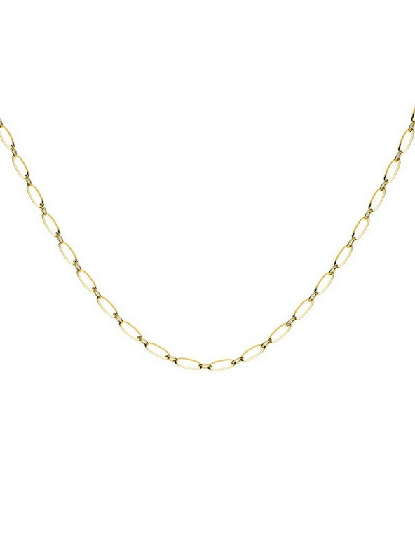 Rosefield Rosefield ogrlica zlate barve Oval JNOLG-J543