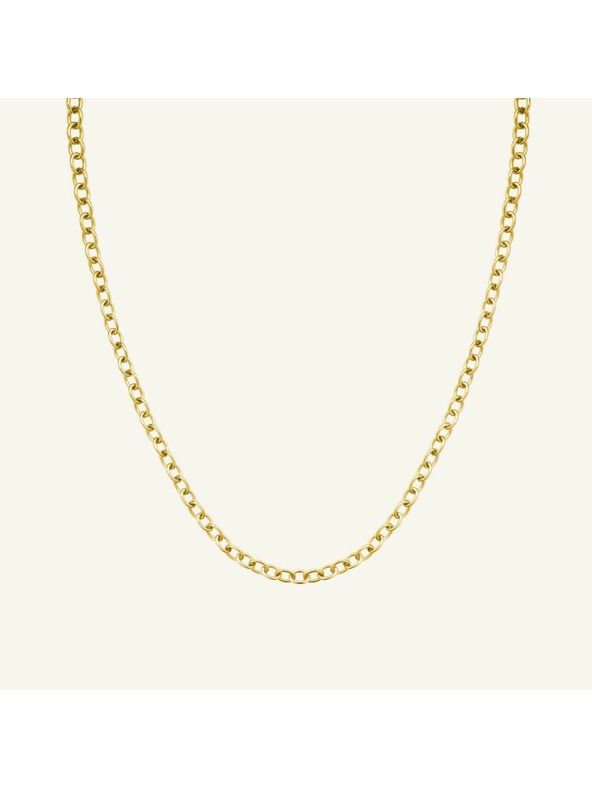 Rosefield Rosefield ogrlica zlate barve Oval Chainlink JNOCG-J626